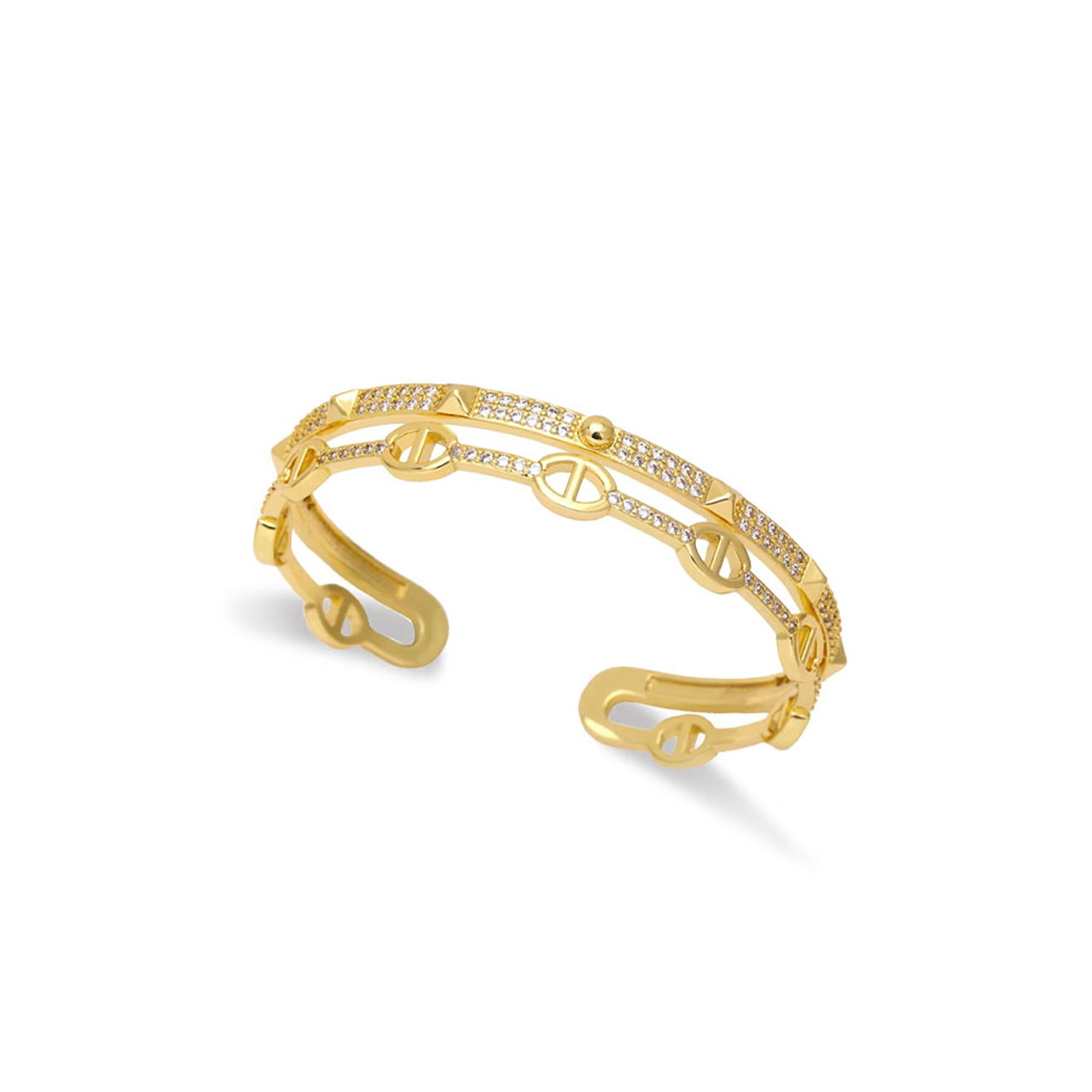 HERMÈS PIG NOSE WILLOW DIAMOND BRACELET